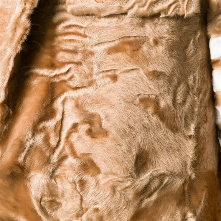 OEM custom a four-striped fur embroidered fashion faux fur over winter coat for men