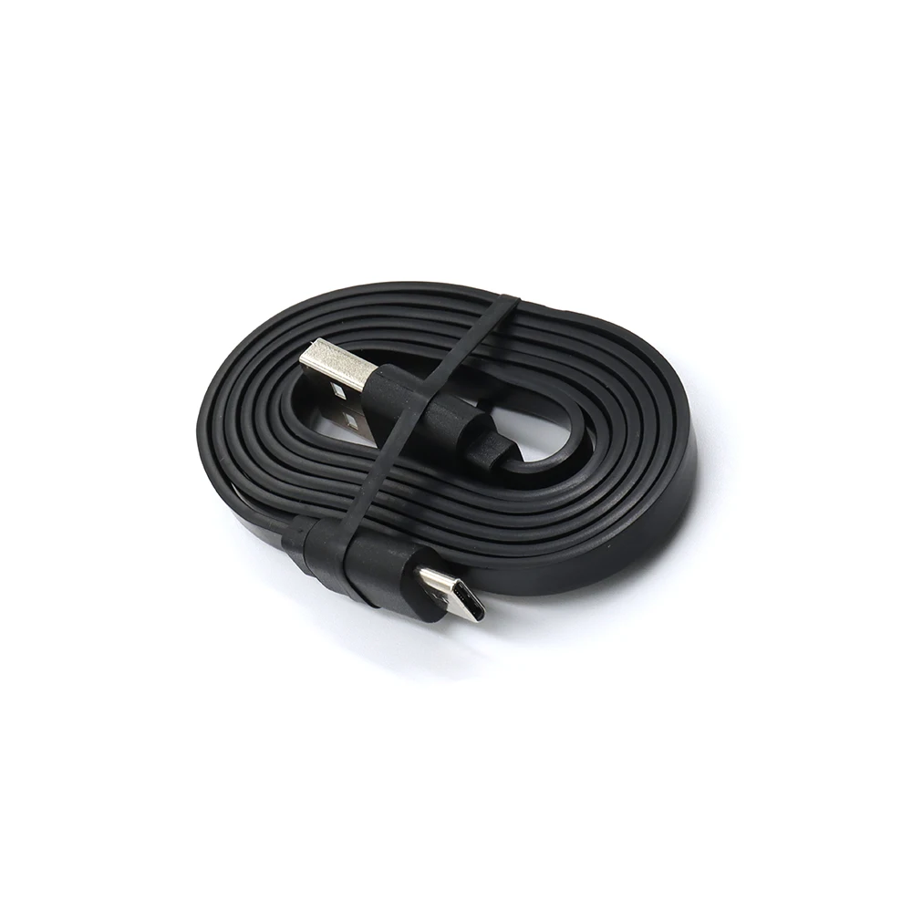 Mobile Phone 1M PVC Cable Flat type c Fast Charging Cable Micro USB Data Cables accessories