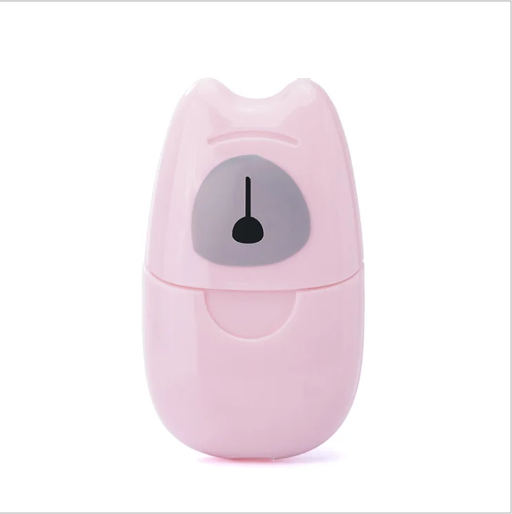 
Hot Sale Outdoor 50Pcs Blue Pink Green Hand Wash Tablet Foam Hand Washing Tablets Mini Portable Scented Paper Paper Soap In Box 