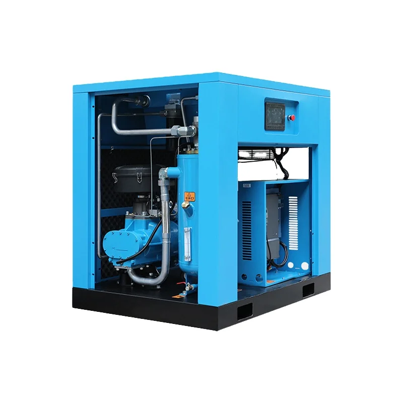 15kW 20HP CFM 0.5MPa 5bar Proper Price Low Speed Hanbell Air End Two Stage Rotary Screw Air Compressor