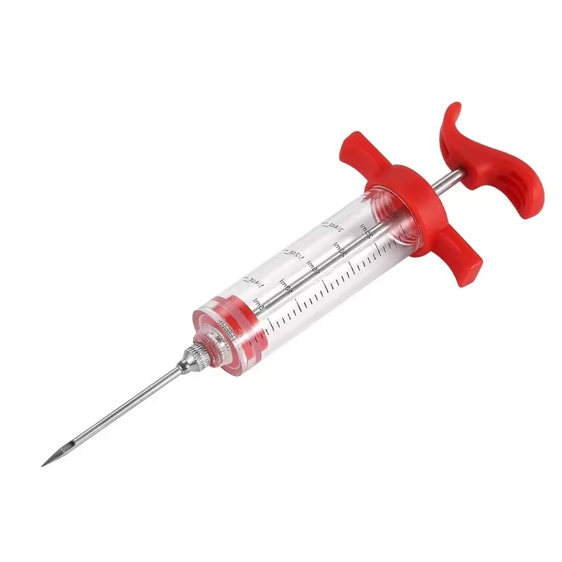 Wholesale Plastic Marinade Injector Syringe BBQ Steak Meat Spices Turkey Injector with Needles