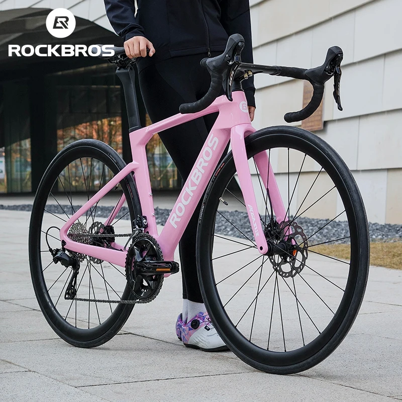 ROCKBROS Custom T700 шоссейный велосипед из углеродного волокна 105 электро-переменный аэродинамический руль дисковый тормоз гоночный