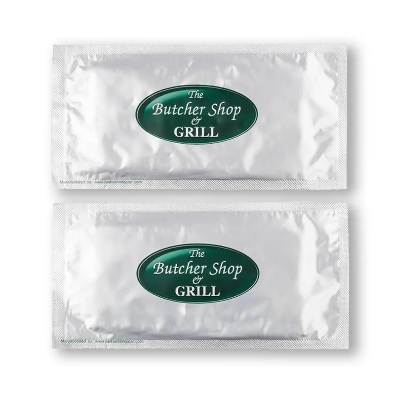 Hot Sale Pure Cotton Disposable Airline Hot Towel Restaurant Wet Towel