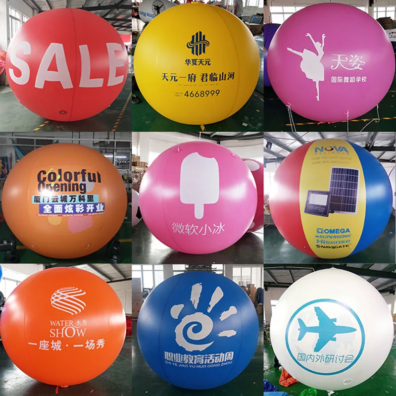 Popular Customized Advertising Inflatables round RC Blimp Airship Popular Outdoor helium Balloon Manufacturers in Sale