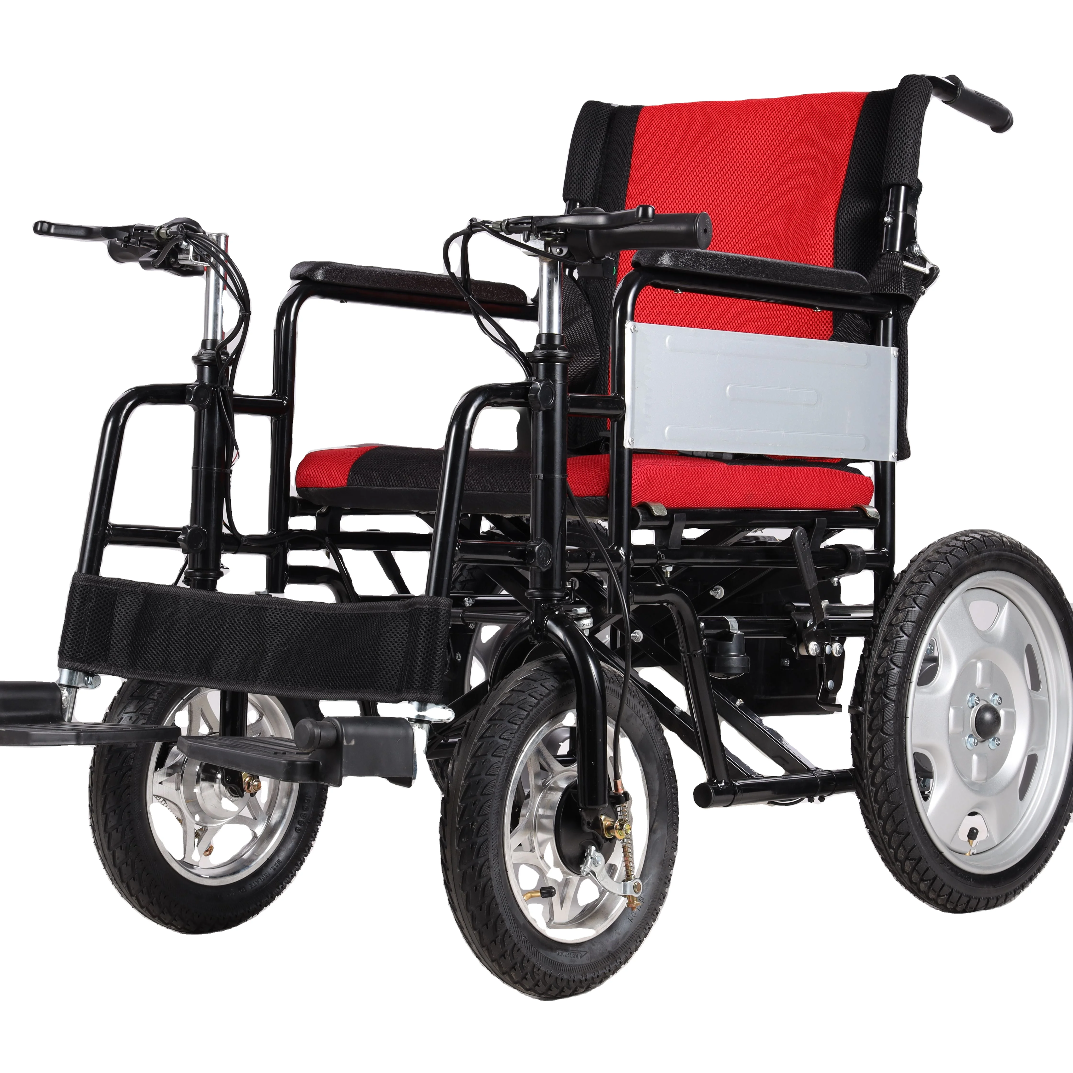 Double handle control     it can be upgraded Dual motors  electric wheelchair rehabilitation equipment