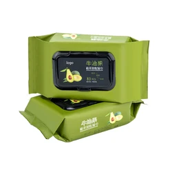 Lady Makeup Remove Facial Wet Wipes Cute Design Moisturizing Cleansing Wet Wipes Lingettes Humides