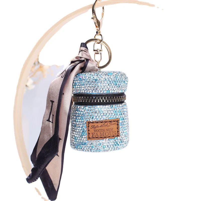 Роскошная портативная мини-сумка для хранения наушников из искусственной кожи чехол помады брелок ключей девочек дорожный держатель губной сумка-Органайзер