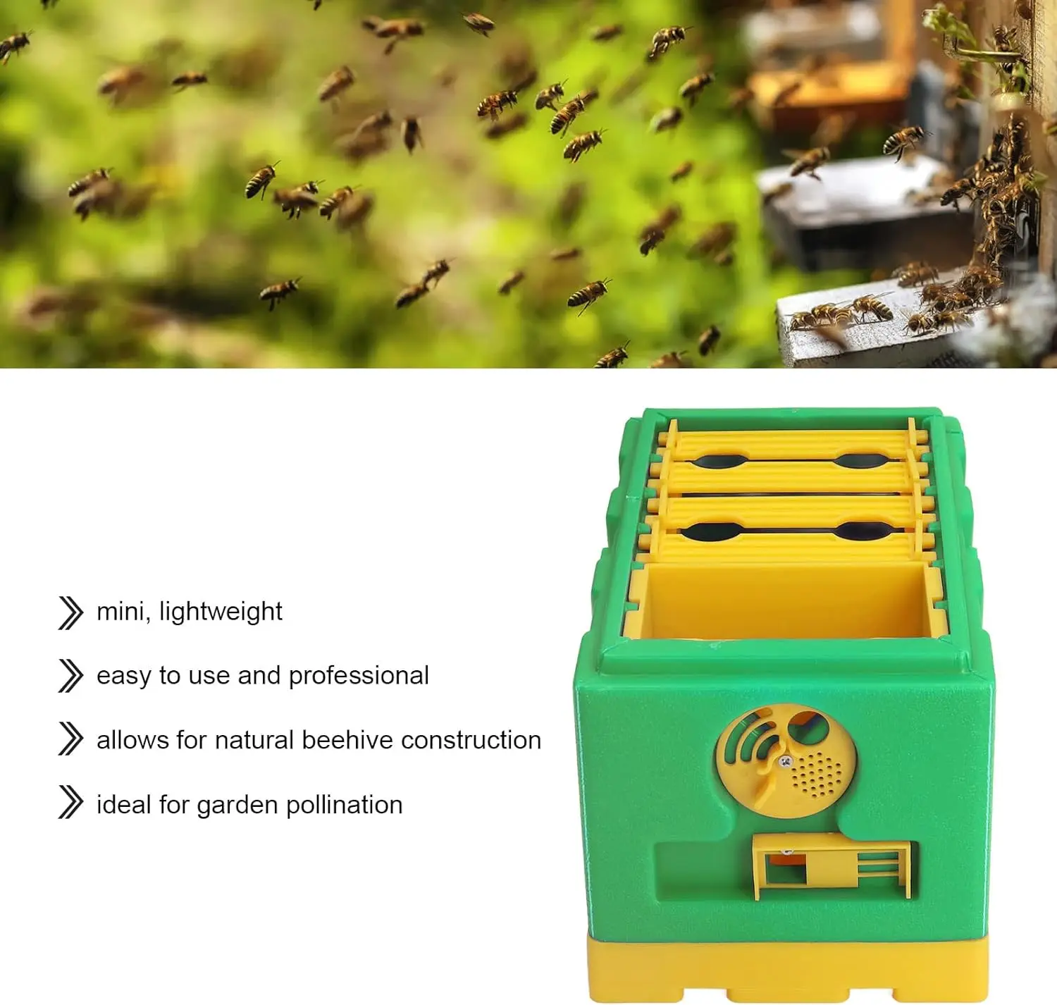 Food Grade HDPE Plastic Beehive Queen Bee Mini Mating Nuc Beehive Box 4 Frames Nuc Boxes