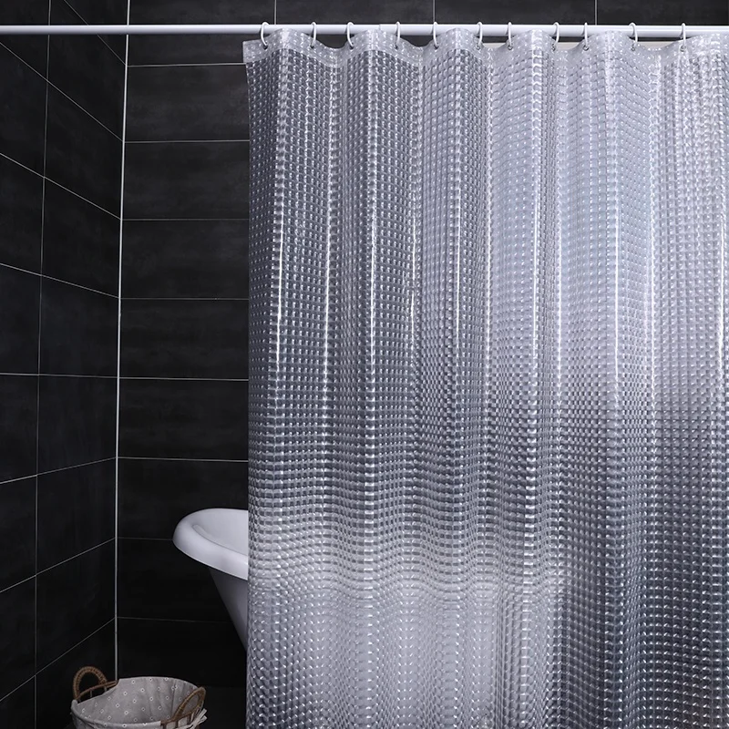 Hot sale custom plastic EVA eco-friendly odorless waterproof bathroom shower curtain