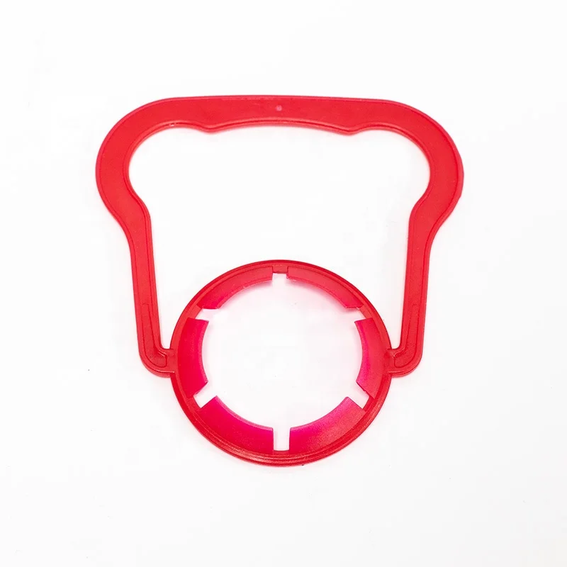 30mm beverage bottle single carry buckle red plastic carry handle bottle mineral water beverage carry buckle