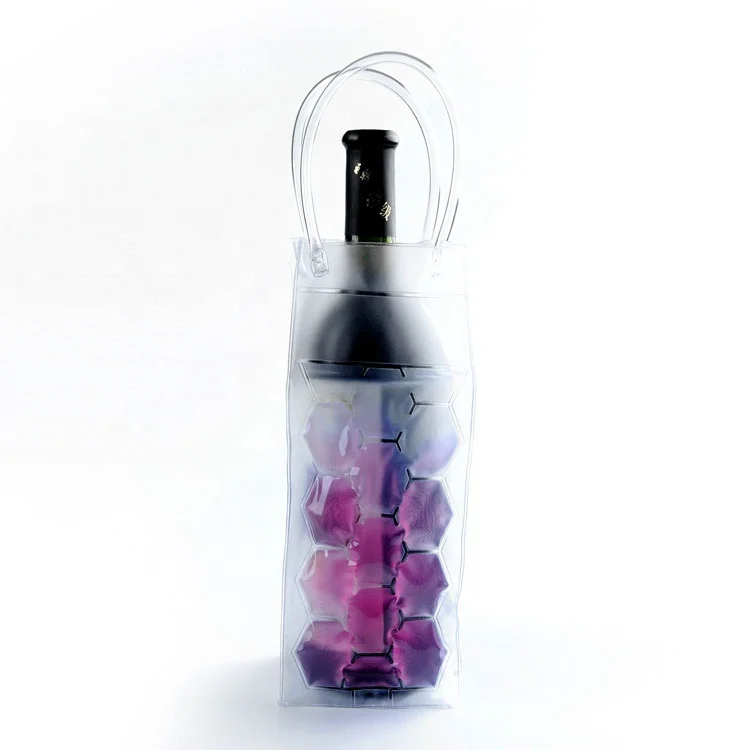 Outdoor portable gel ice pack beer wine bottle cooler