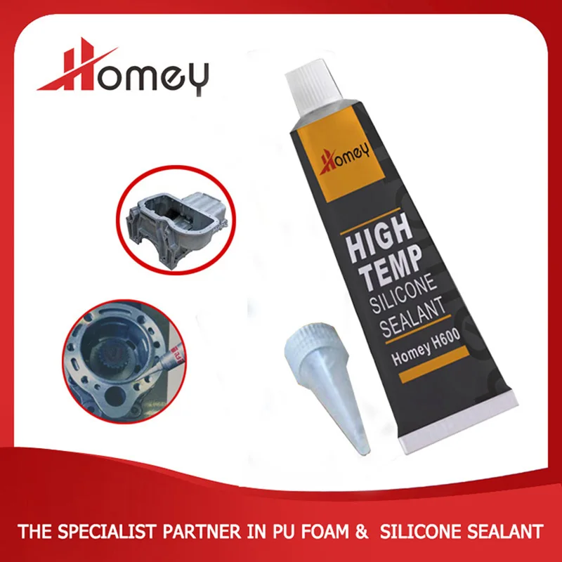 Homey Good quality high temp advanced red grey RTV neutral silicone sealant