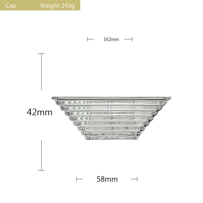 New Modern Candy Box  Patterned Multifunctional Clear Candy Ice Cream Salad Dessert Crystal Glass Bowl