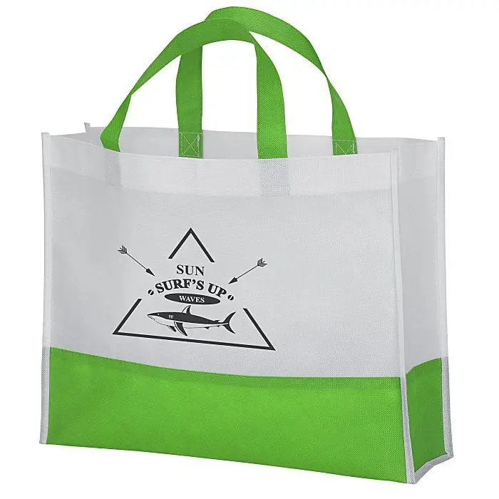 Multi Color Customized Reusable Tote Shopping Bag Recycled Eco Non Woven Tote Bag with Logo