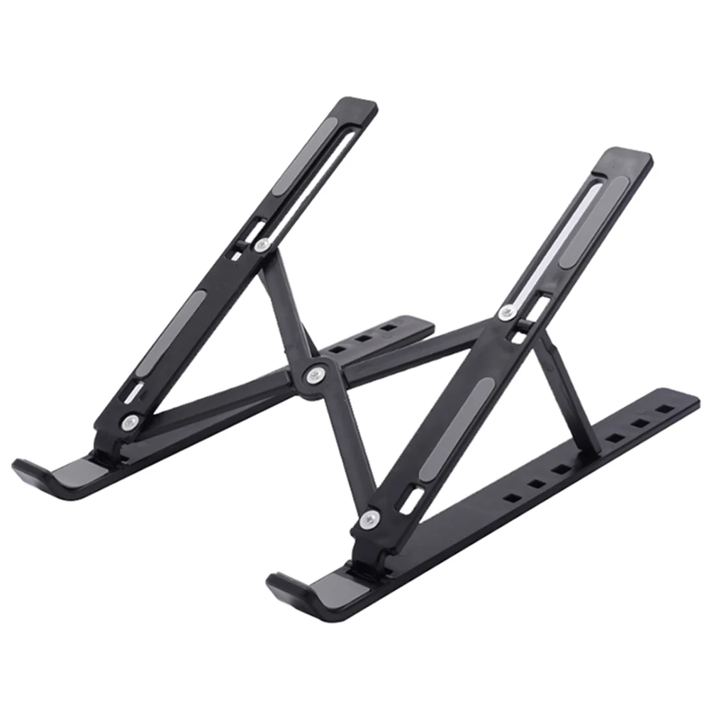 Plastic Material Foldable Holder Portable Adjustable Laptop Stand For Macbook Pro