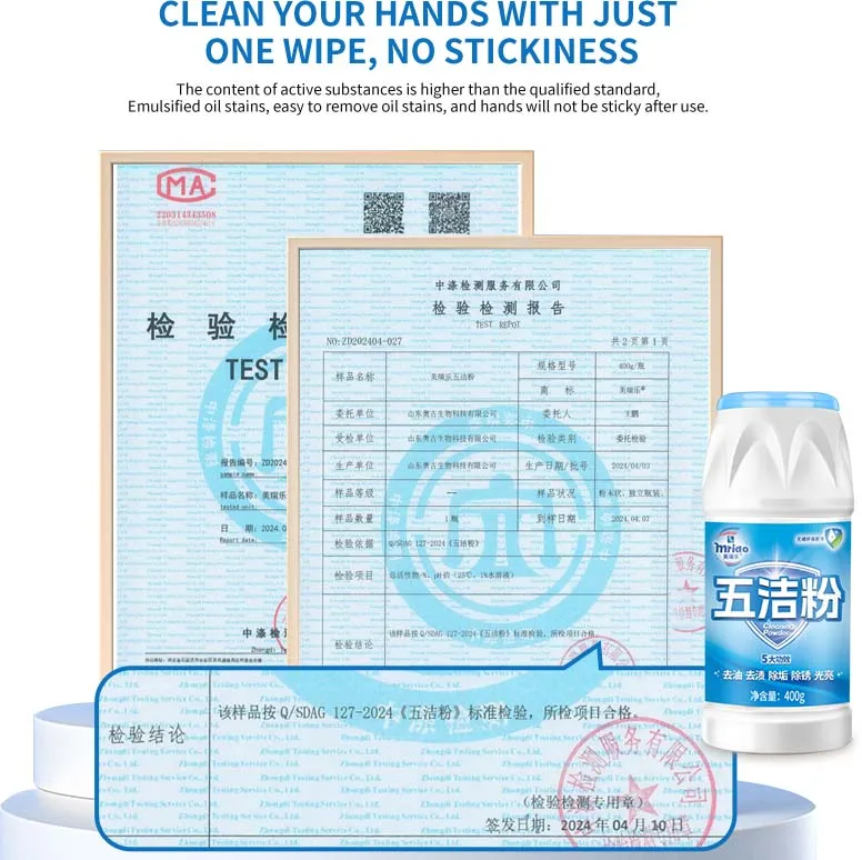 400G Cleaning And Descaling Powder Detergent Household Cleaning Powder Cookware Cleaner