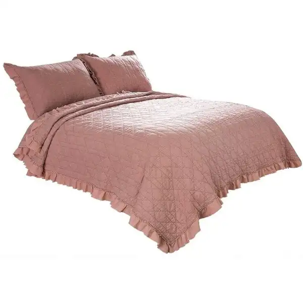 stone washed Quilt set Microfiber Oversize Bed Comforter Edredones Bedding Sets Soft OEM Customized Ribbon Gsm Technics Warm