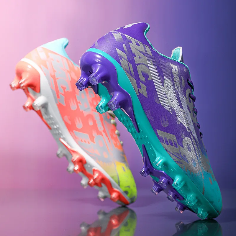 Wholesale hot selling men and women tf broken nails AG nails training football shoes  professional football boots black