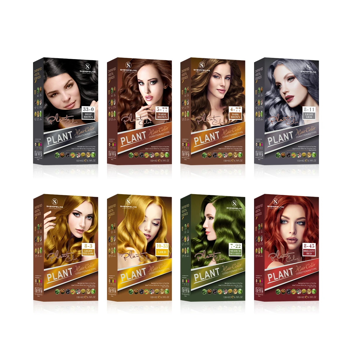Good Smell Non Ammonia Salon Hair Dye Permanent Color Hair Dye Cream For Men & Women