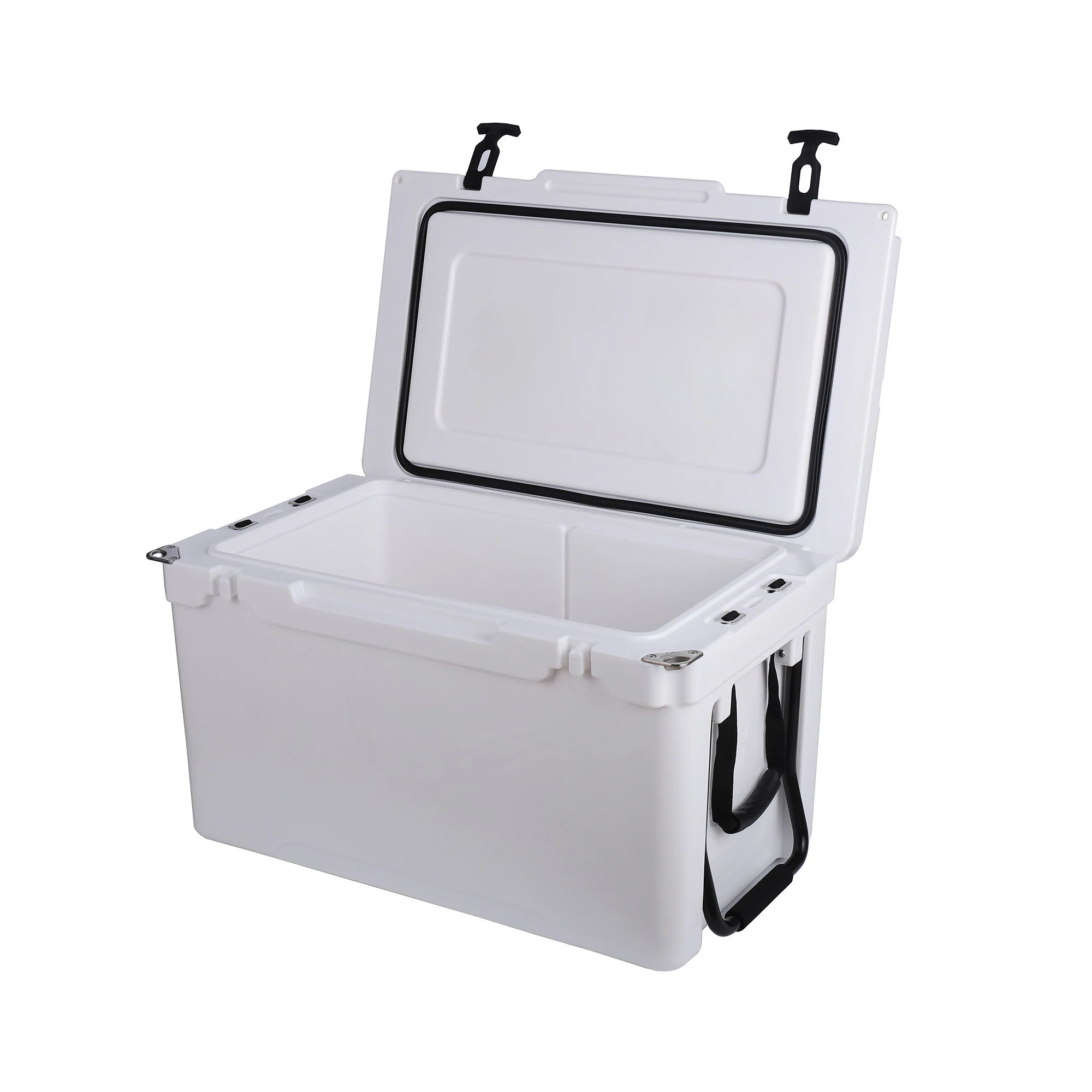 75L High quality cheap price wheeled hard coolers plastic rotomolded outdoor ice chest cooler box