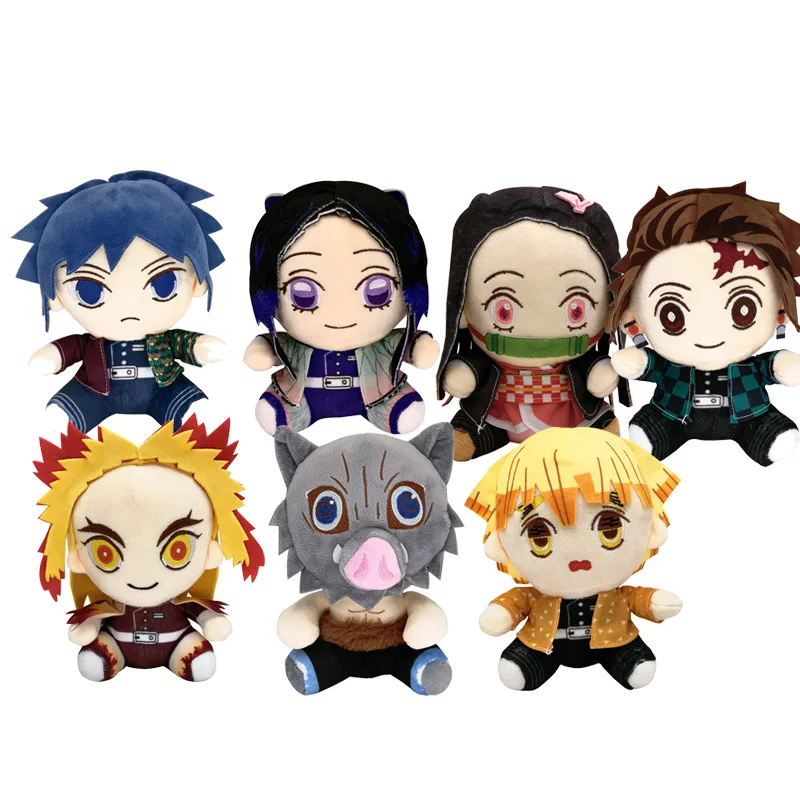 2020 Japan Anime Cartoon Plush Figure Demon Slayer Plush Toy Pp Cotton Custom Stuffed Kimetsu No Yaiba Plush Dolls For Gifts
