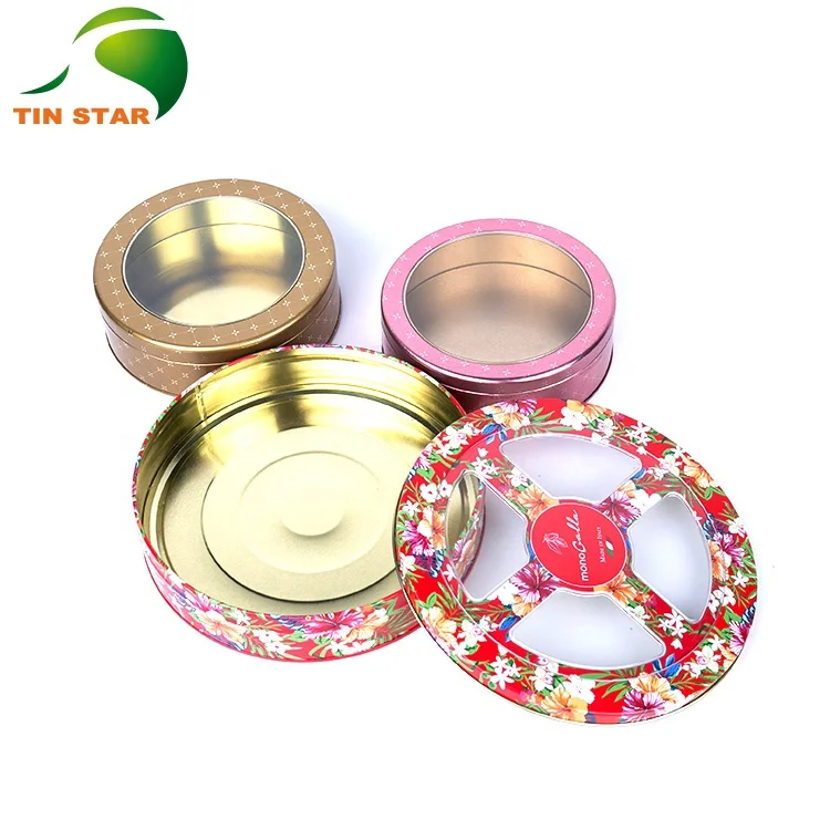 OEM factory round shape gift tin case mint candy box