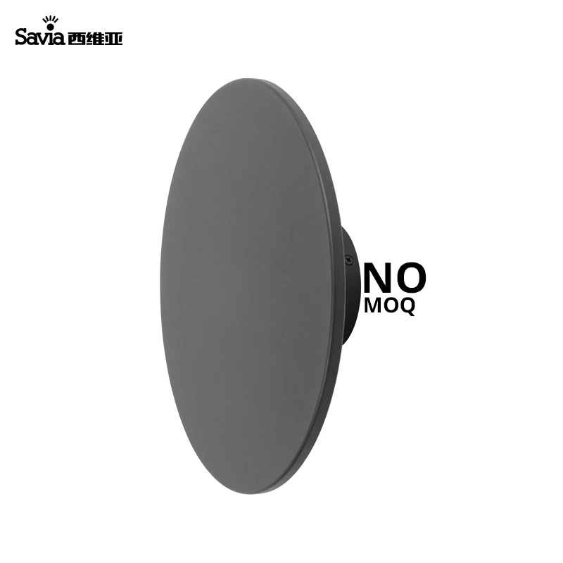 
Savia Modern LED 9W Wall Light Indoor Aluminum Round European Wall Mount Lamp Outdoor Garden Corridor Aisle Backlit Wall Lamp 