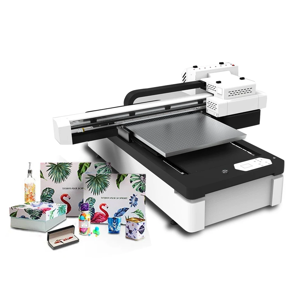 china 2022 cheapest 60*90cm small format uv xp600 head dtf flatbed printer plotter printer dtg uv inkjet printer