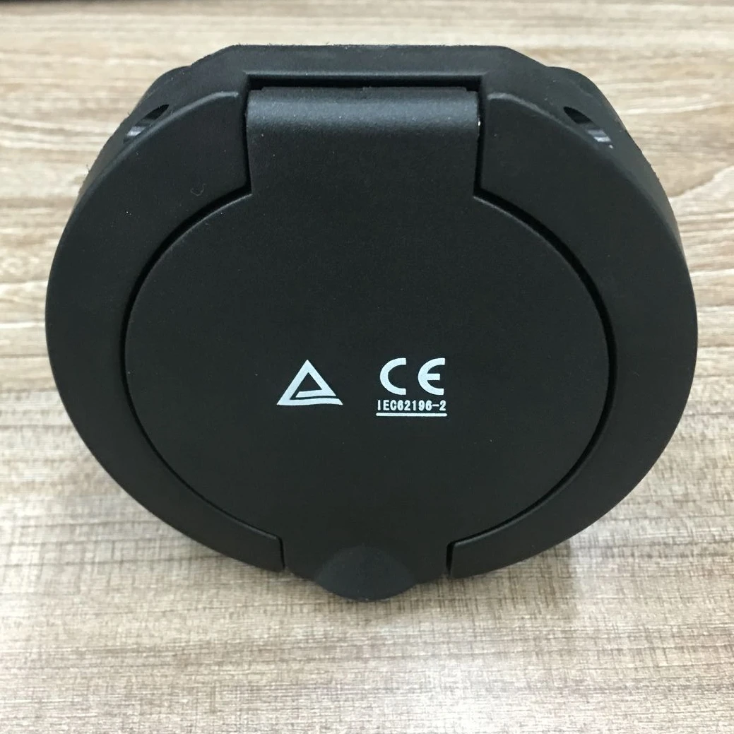 32a shutter socket IEC 62196 Type 2 inlet 22kw EV Connector Socket Car Power female Socket for electric charger