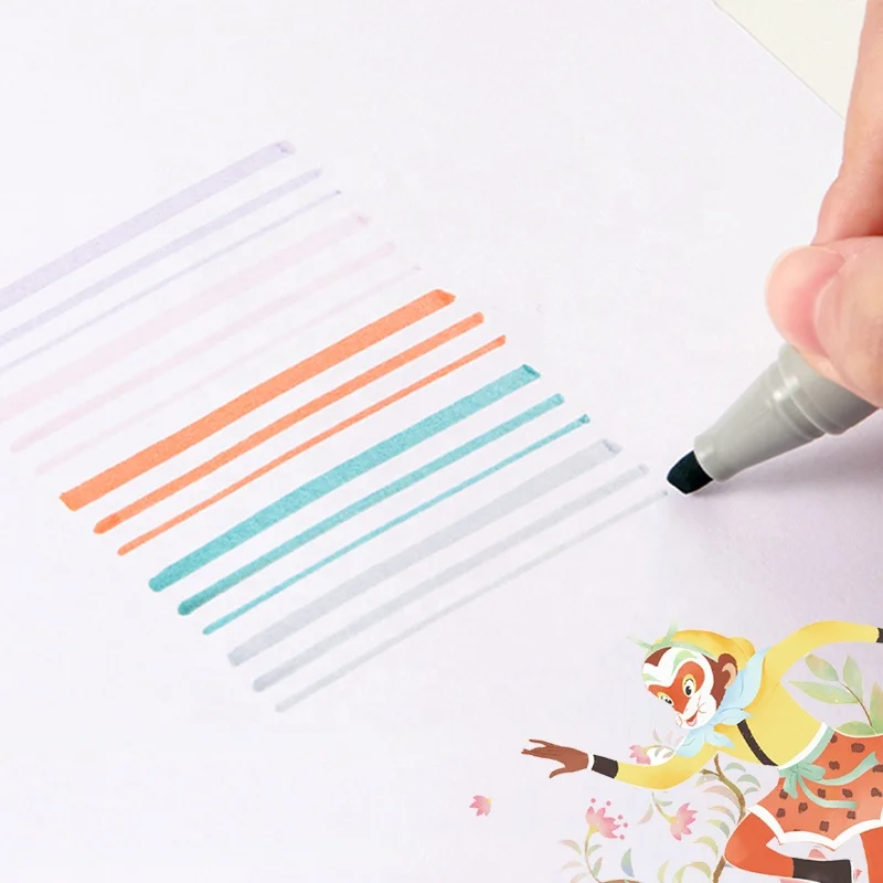 KACO Highlighter Permanent Marker Pen with Clip 5 Colors Assorted