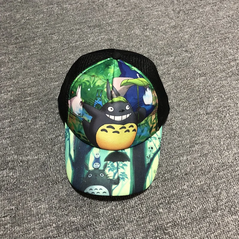 Anime peripheral hat Uzumaki Naruto Luffy Hatsune Totoro Jesus survival summer adjustable peaked baseball mesh cap