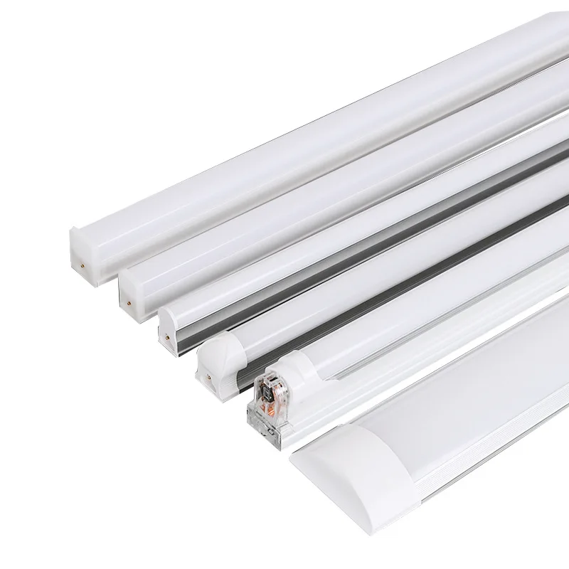 Modern Design Style 60cm 2ft 4ft High Brightness Cold White Aluminum Integrated T5 T8 LED Tubes for Warehouse Usage