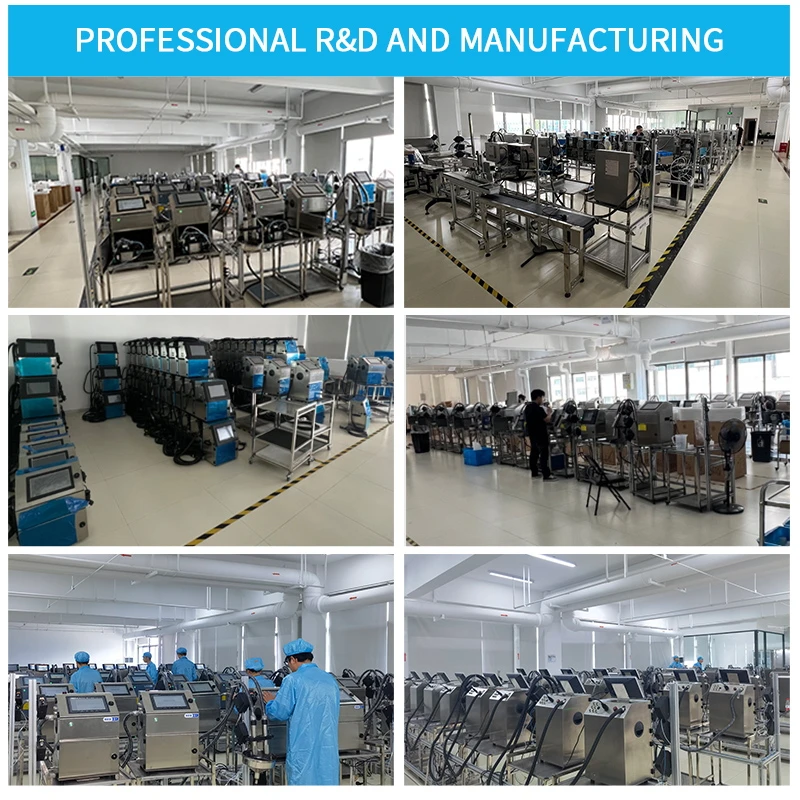 Factory price online assembly line inkjet printer, packaging bag, bottle cap printing date, batch number, tij coding machine