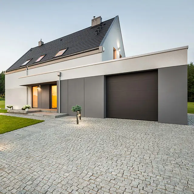 Thermal Insulation 12x14 Premium Garage Door Parking Surpass Steel Modern Automatic Electric Side Opening Polymer any Ral Color