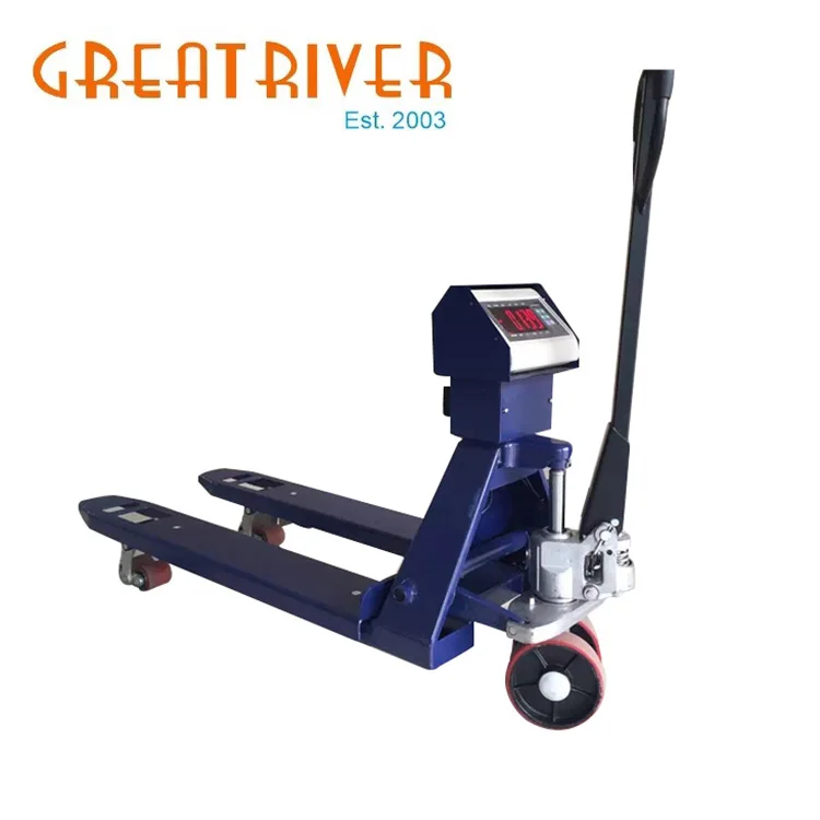 Electronic Digital 1000kg pallet wrapping machine with  forklift scale