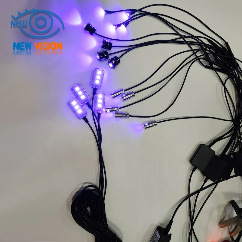 
Universal LED with 6M Car Interior Light Fiber Optic Strip Light 12V Decorative Atmosphere Lamp 