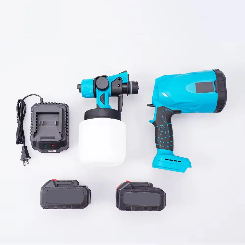 20V 800ml Rechargeable Cordless Lithium Electric Spray Gun Portable DIY Airless Paint Sprayer Gun
