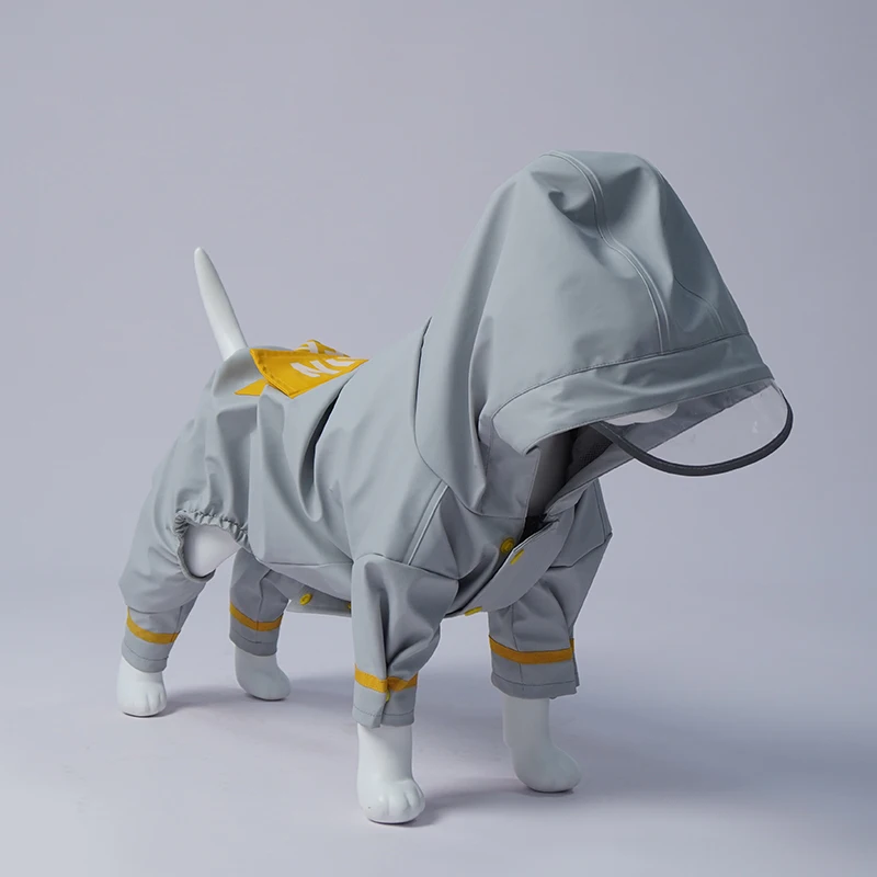 Rainfreem Hot Sale Reflective Dog Raincoat Warm Pet Products Luxury Rain Coats for Big Dogs