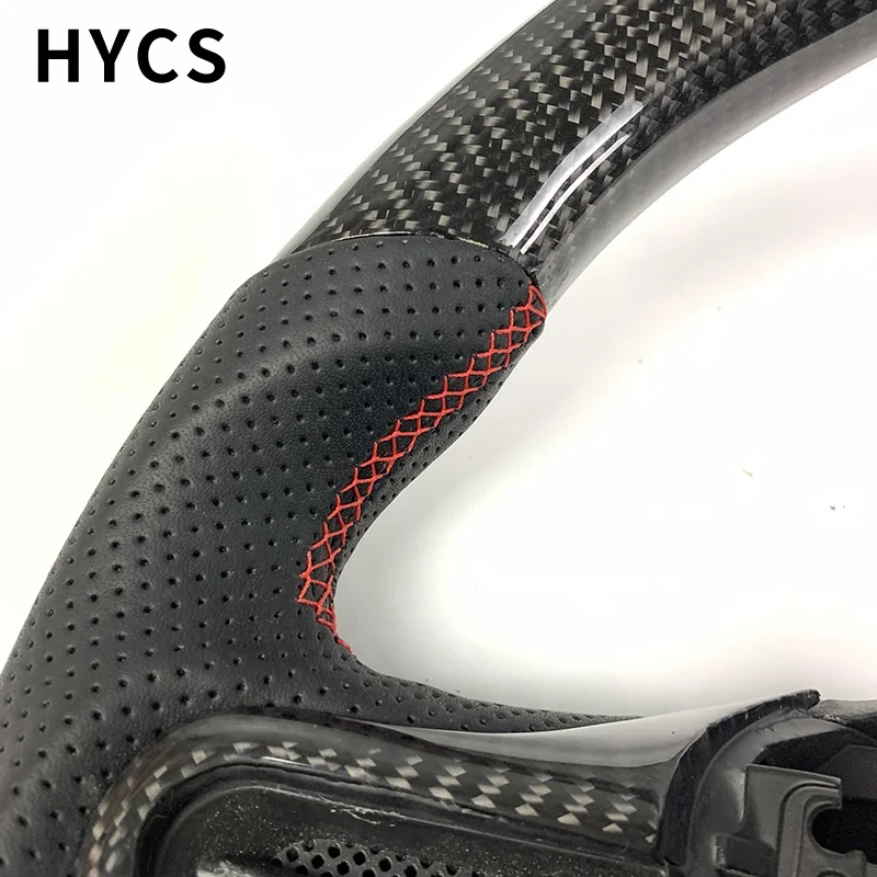 JDM racing factory custom carbon fiber steering wheel interior for Honda Fit GD6 GD8 GE GK5 GR9