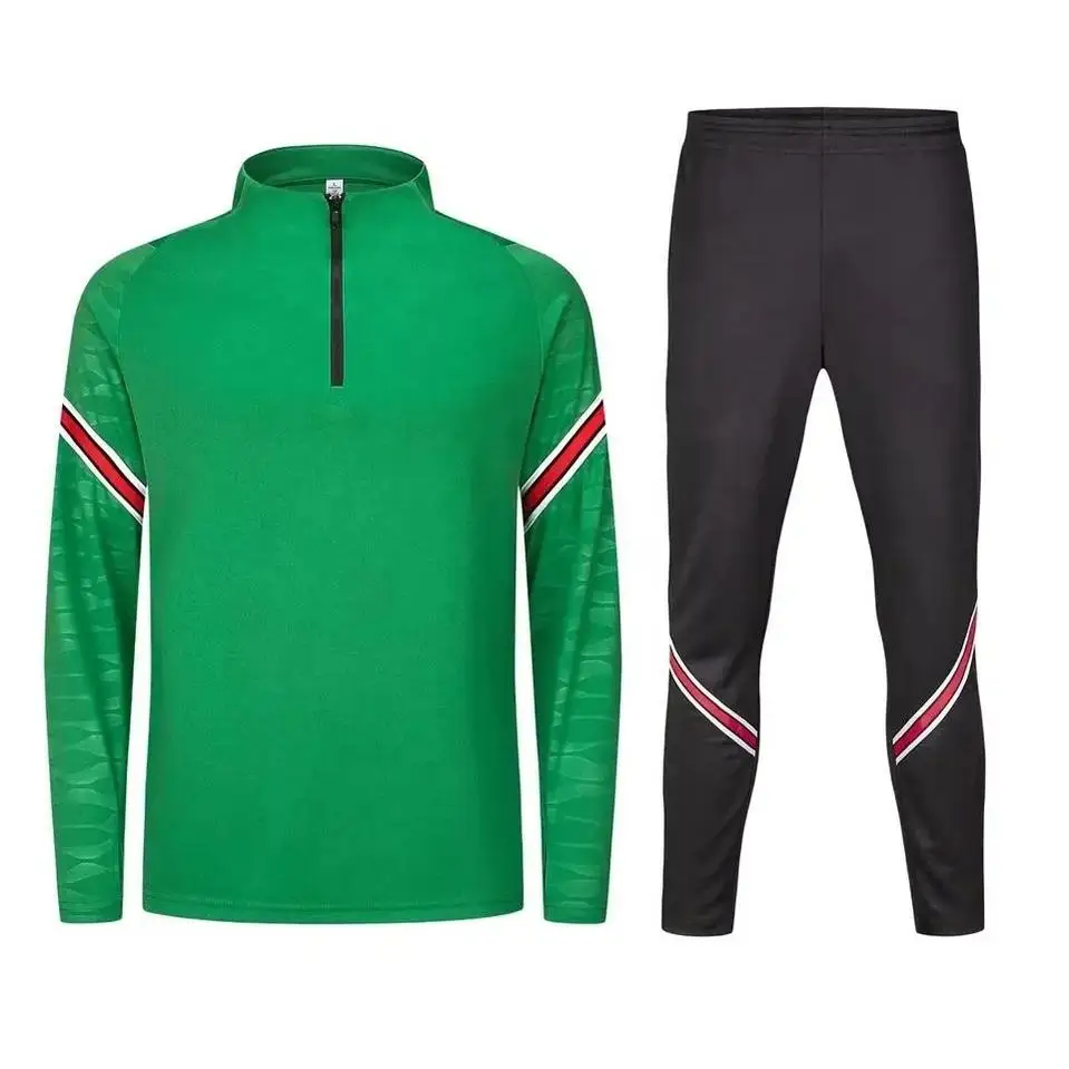 2024 Fashionable Wholesale Polyester Soccer Jacket Blank Custom Soccer Tracksuit For Men