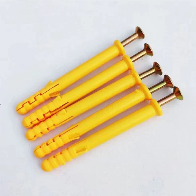 Fasteners Fish shape Plastic Expansion/Small Yellow Fish Plastic Expansion Anchor Wall Plug