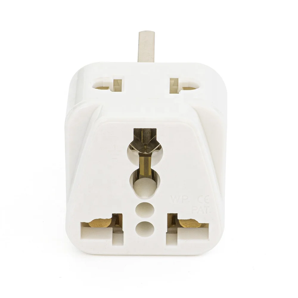 USA to UK Plug Adapter 2-way universal socket outlets travel Plug AU AUS EU IT JP CH to UK England mini Plug Converter 13A 250V