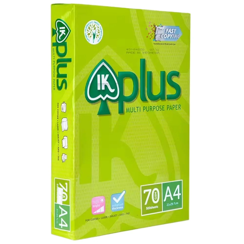 Top Quality IK Plus Multi Purpose Copy Paper A4 Size 80GSM