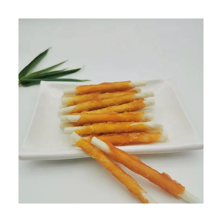 
Hot Selling Healthy Safe And Delicious Pet Snacks Chicken Rolls Raw Skin Sticks Dog Snacks 