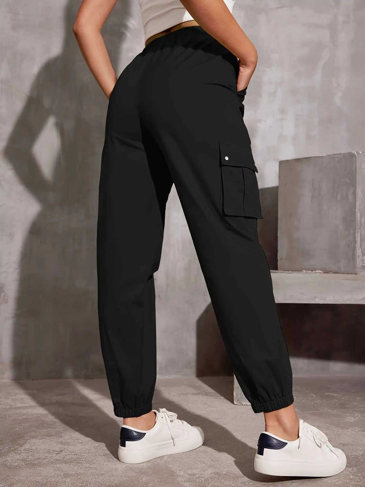 Spring Autumn New pantalon cargo femme Comfortable Versatile Women Fit Stylish High Waist Multicolor Cargo Pants