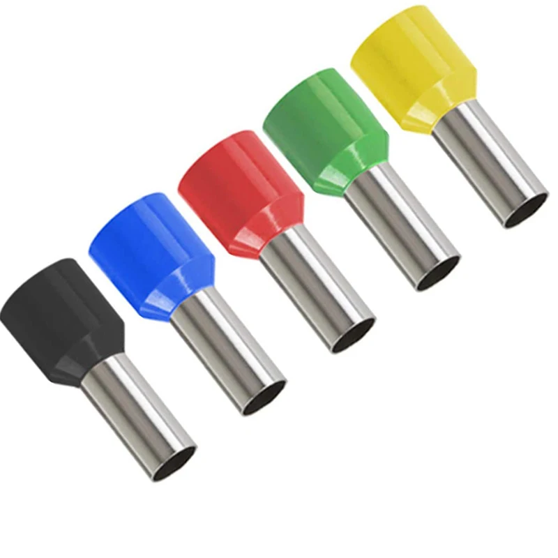 E0508 E1008 E1508 E7508 E2508 E4009 E6012 Tubular Insulated Wire Connector ferrules Terminal Cable Crimp Cable Sleeve for 0.5-6m