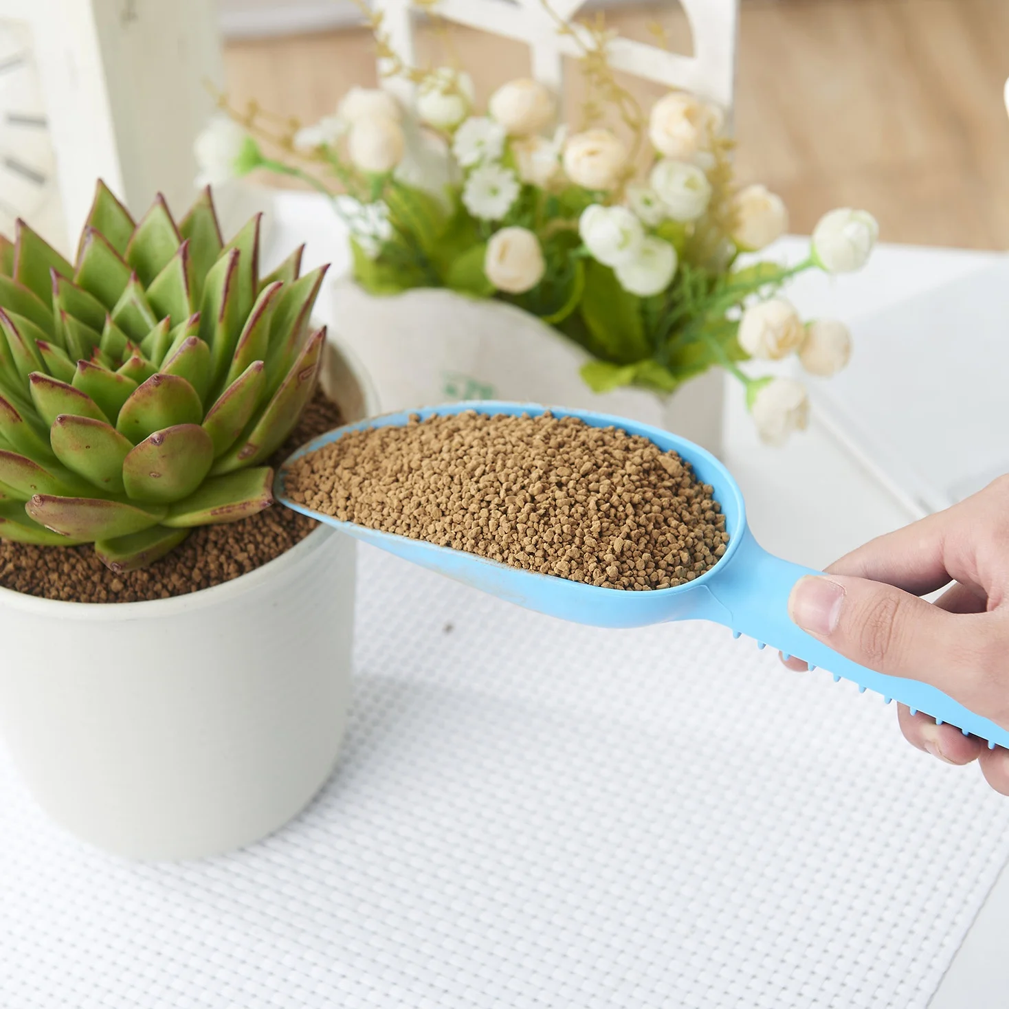 Mini Home Garden Tools Flower Vegetables Soil loosening Small Plastic Pet Scoop Hand Shovel Spade