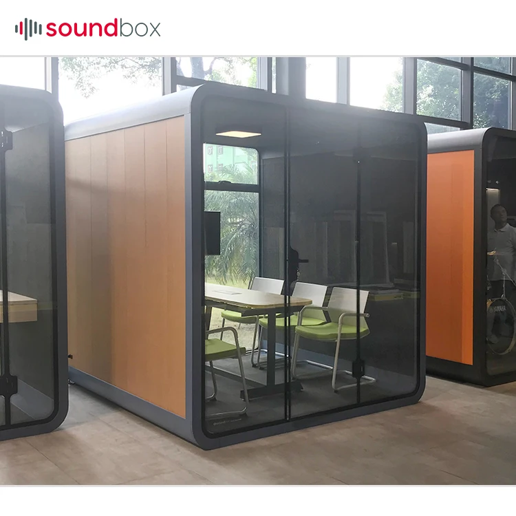 Acoustic office meeting pod /round meeting pod sofa /office telephone booth