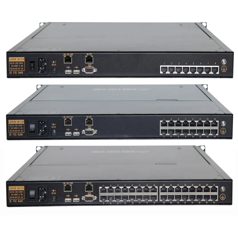 IP модуль управления междугородной CE CAT5 kvm консоль lcd низкая цена 19 дюймов 16 портов RJ45 ip