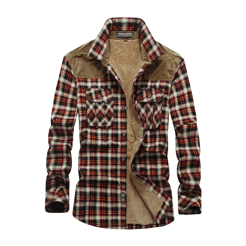 Mens winter flannel shirt jacket camisa e topos men shirts 100% cotton man shirt